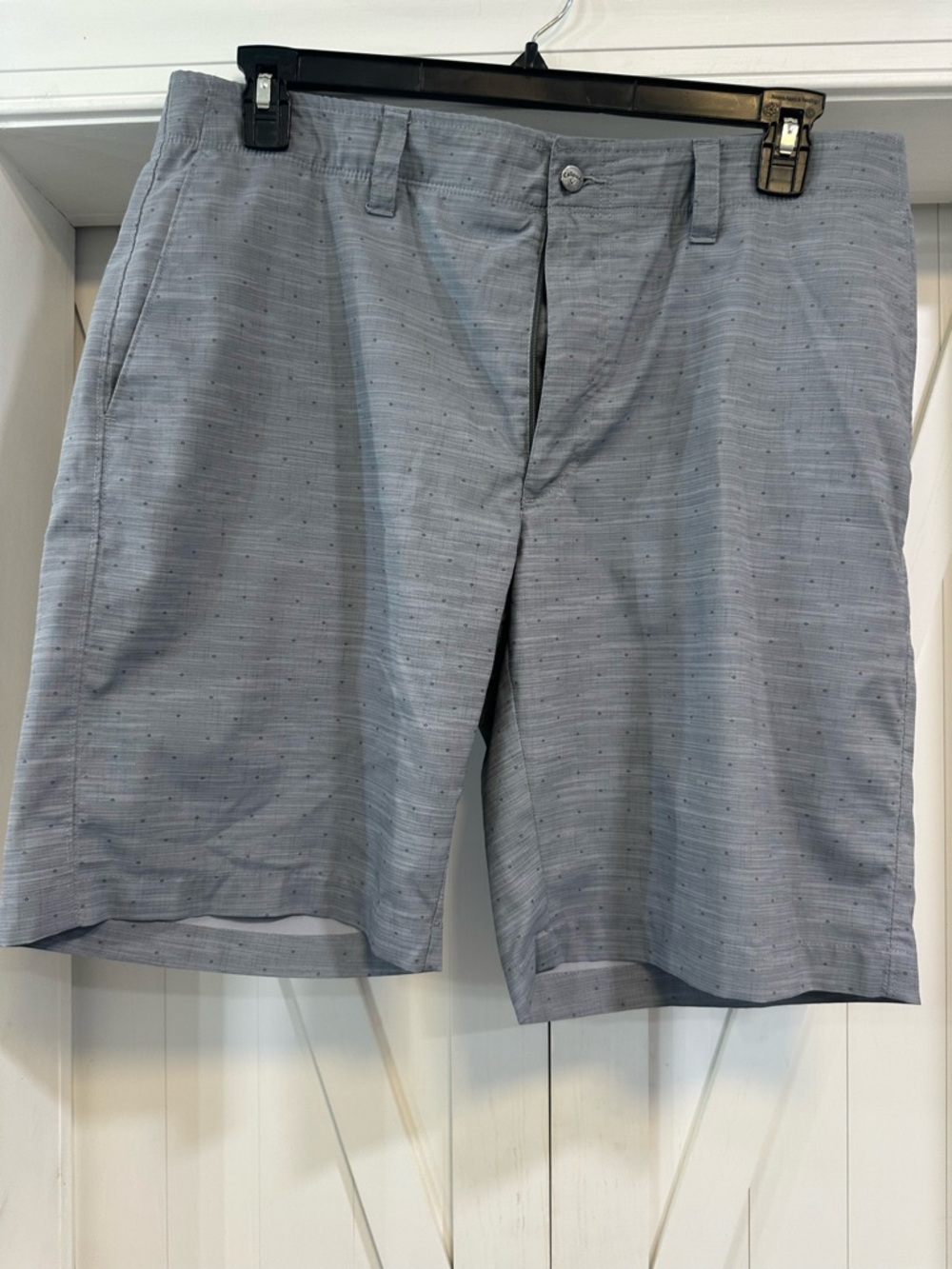 Callaway Light Gray Micro-Dot Flat Front Golf Shorts